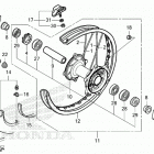 CRF450RX AC Переднее колесо