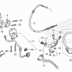 CBR600RR 6A Рычаги,тросы и рулевые переключатели