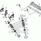 CRF1100A 3AC Распределительный вал и клапана