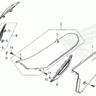 CRF450RX AC Сидение и обтекатели сидения