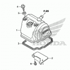 CRF150R AC Крышка головки цилиндров