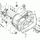 CT125A AC Крышка картера правая