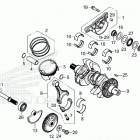 CMX1100D AC Коленчатый вал и поршни