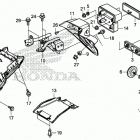 CBR300RA Задний бампер