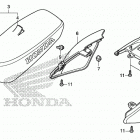 CRF50F AC Сидение и заднее крыло