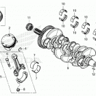 CB650RA AC Коленчатый вал и поршни