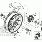 CBR500RA Переднее колесо