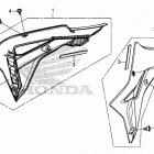 CRF450X AC Облицовка радиатора