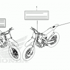CRF450RX AC Предупредительные таблички
