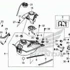 CRF110F AC Топливный бак