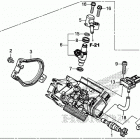CRF450X AC Корпус Дросселя