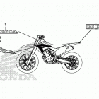 CRF250F A Наклейки