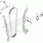 CMX300 AC Цепь ГРМ и натяжитель
