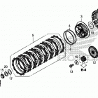 CRF1100A 3AC Сцепление