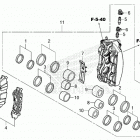 GL1800 2AC Передний тормоз правый