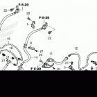 GL1800 2AC Brake hose@brake pipe