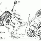 CRF450RL AC Крышка картера левая