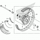 CRF110F AC Переднее колесо