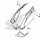 CRF110F AC Боковые обтекатели