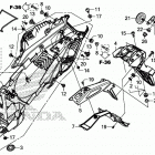 CBR500RA Задний бампер