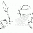 CRF300LA AC Mirror@knuckle guard