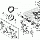 CBR1000SP 2AC Коленчатый вал и поршни