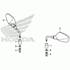 CB500FA Зеркало