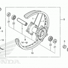 CRF300LA AC Переднее колесо