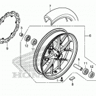 CB500FA Переднее колесо