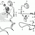 CMX500 A Рычаги,тросы и рулевые переключатели