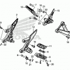 CB500FA Подножки