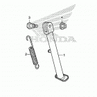 CRF110F AC Подножка