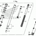 CBR500RA Передняя вилка
