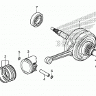 CRF110F AC Коленчатый вал и поршни