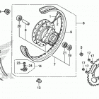 CRF125FB A Переднее колесо