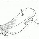 CRF110F AC Сиденье