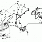 CBR300RA Верхний обтекатель
