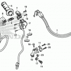 CRF110F AC Рычаги,тросы и рулевые переключатели
