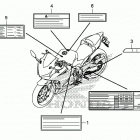 CBR500RA Лейбл предостережения