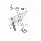 CRF50F AC Подножка