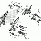 CB500X Подножки