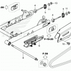 CT125A AC Swingarm@chain case