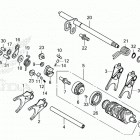 CMX1100D AC Gearshift drum (2)