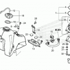 CRF250RX AC Топливный бак
