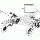 CRF450X AC Предупредительные таблички