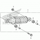 CRF110F AC Задние амортизаторы