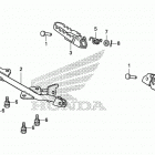 CRF50F AC Подножки