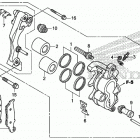 CRF250F A Передний суппорт