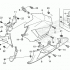 CBR600RR 6A Middle cowl@lower cowl