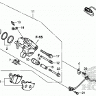 CB500X Задний суппорт